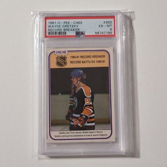 1981 O-Pee-Chee Wayne Gretzky #392 PSA 6 - Picture 1 of 2